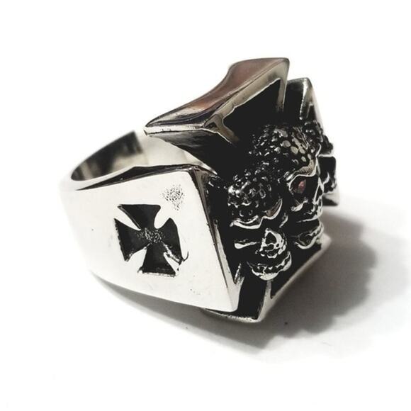 New stainless steel skull ring size 10 - Picture 3 of 3